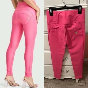 NWT Freddy WR.UP Candy Pink Leather Pants
